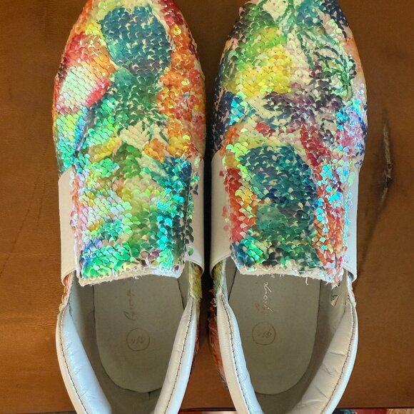George J Love sequin sneakers size 38 - Picture 2 of 6